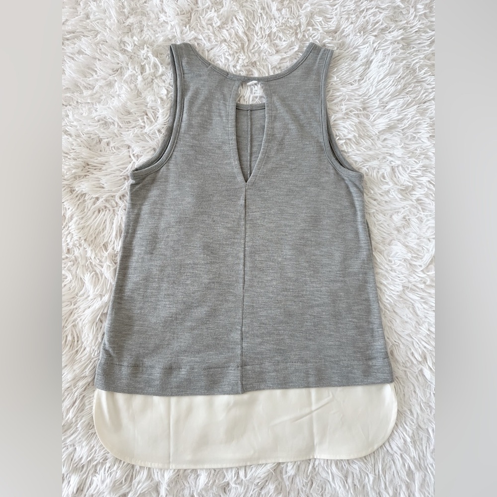 J. Crew Gray and White Sleeveless Tank Top - Picture 6 of 6